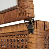 Decorative Woven Rattan and Wood Display Boxes