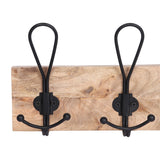 Porch & Den Meeker Hard Wood Utility Wall Mounted Coat Rack