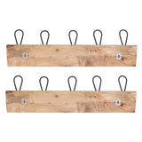 Porch & Den Meeker Hard Wood Utility Wall Mounted Coat Rack