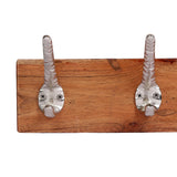 Porch & Den Meeker Hard Wood Utility Wall Mounted Coat Rack