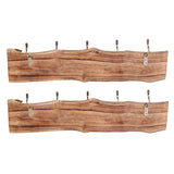 Porch & Den Meeker Hard Wood Utility Wall Mounted Coat Rack