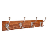 Porch & Den Meeker Hard Wood Utility Wall Mounted Coat Rack