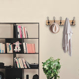 Porch & Den Meeker Hard Wood Utility Wall Mounted Coat Rack