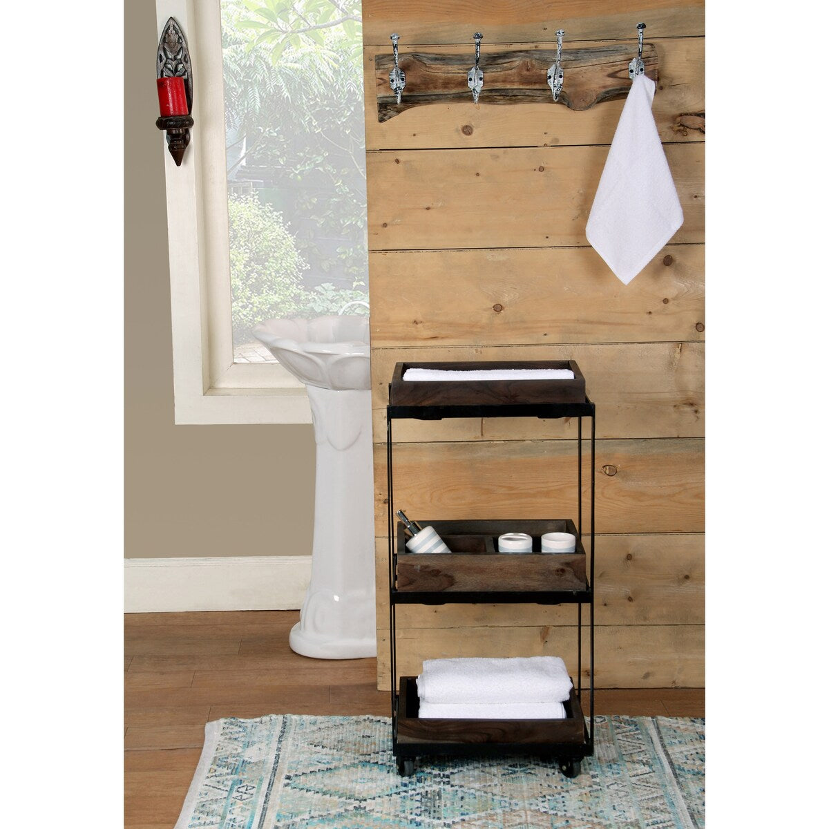 Porch & Den Meeker Hard Wood Utility Wall Mounted Coat Rack