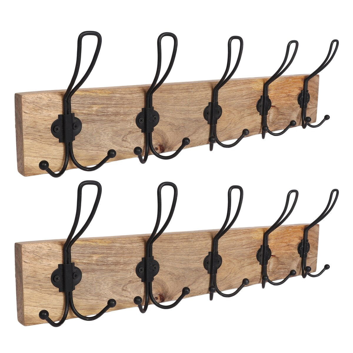 Porch & Den Meeker Hard Wood Utility Wall Mounted Coat Rack
