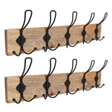 Porch & Den Meeker Hard Wood Utility Wall Mounted Coat Rack