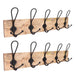 Porch & Den Meeker Hard Wood Utility Wall Mounted Coat Rack