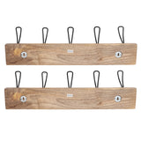 Porch & Den Meeker Hard Wood Utility Wall Mounted Coat Rack