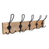Porch & Den Meeker Hard Wood Utility Wall Mounted Coat Rack