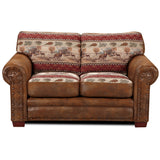 Deer Valley Lodge Brown Faux Leather 4-piece Sofa Set