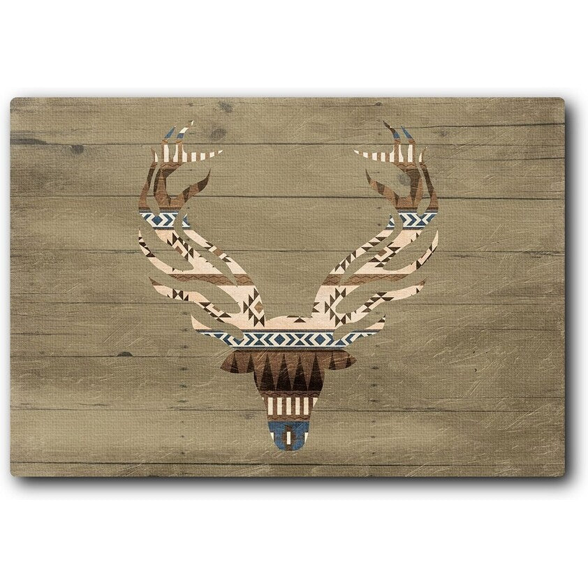 Deer on The Wall Mate 20x16 Gallery Wrapped Stretched Canvas
