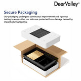 DeerValley Matte Black Undermount Drop-In Quartz Single Bowl Kitchen Sink with Accessories