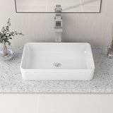 DeerValley Ally 20" x 13" Ceramic Rectangular Vessel Bathroom Sink