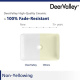 DeerValley Ally 20" x 13" Ceramic Rectangular Vessel Bathroom Sink