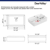 DeerValley Ally 20" x 13" Ceramic Rectangular Vessel Bathroom Sink