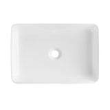 DeerValley Ally 20" x 13" Ceramic Rectangular Vessel Bathroom Sink