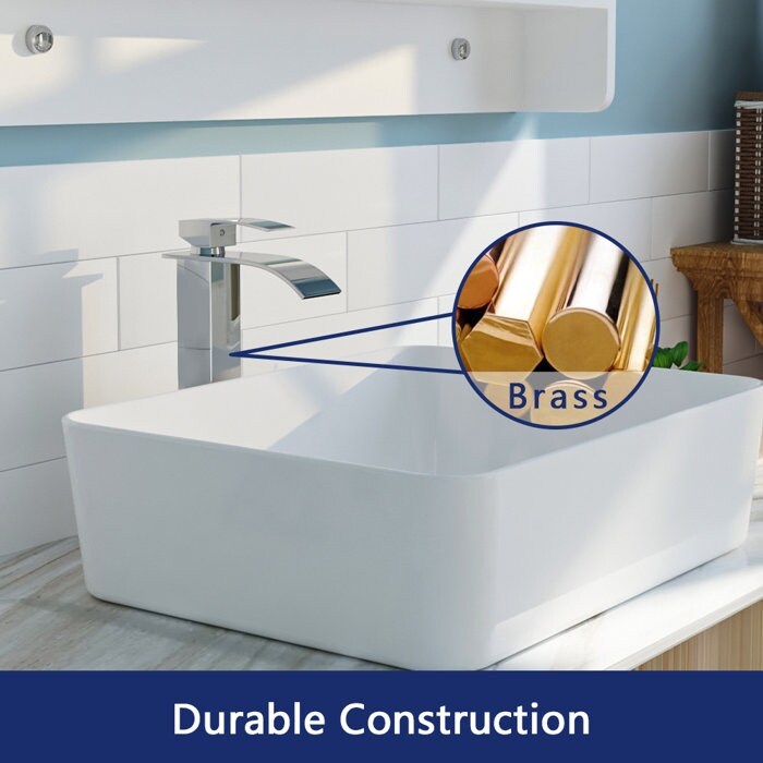 DeerValley Ally Vessel Sink Faucet Single-handle Bathroom Faucet with Drain Assembly