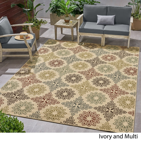 Degarmo Outdoor Medallion Area Rug by Christopher Knight Home