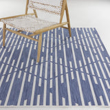 Degas Striped Trellis Indoor/Outdoor Area Rug