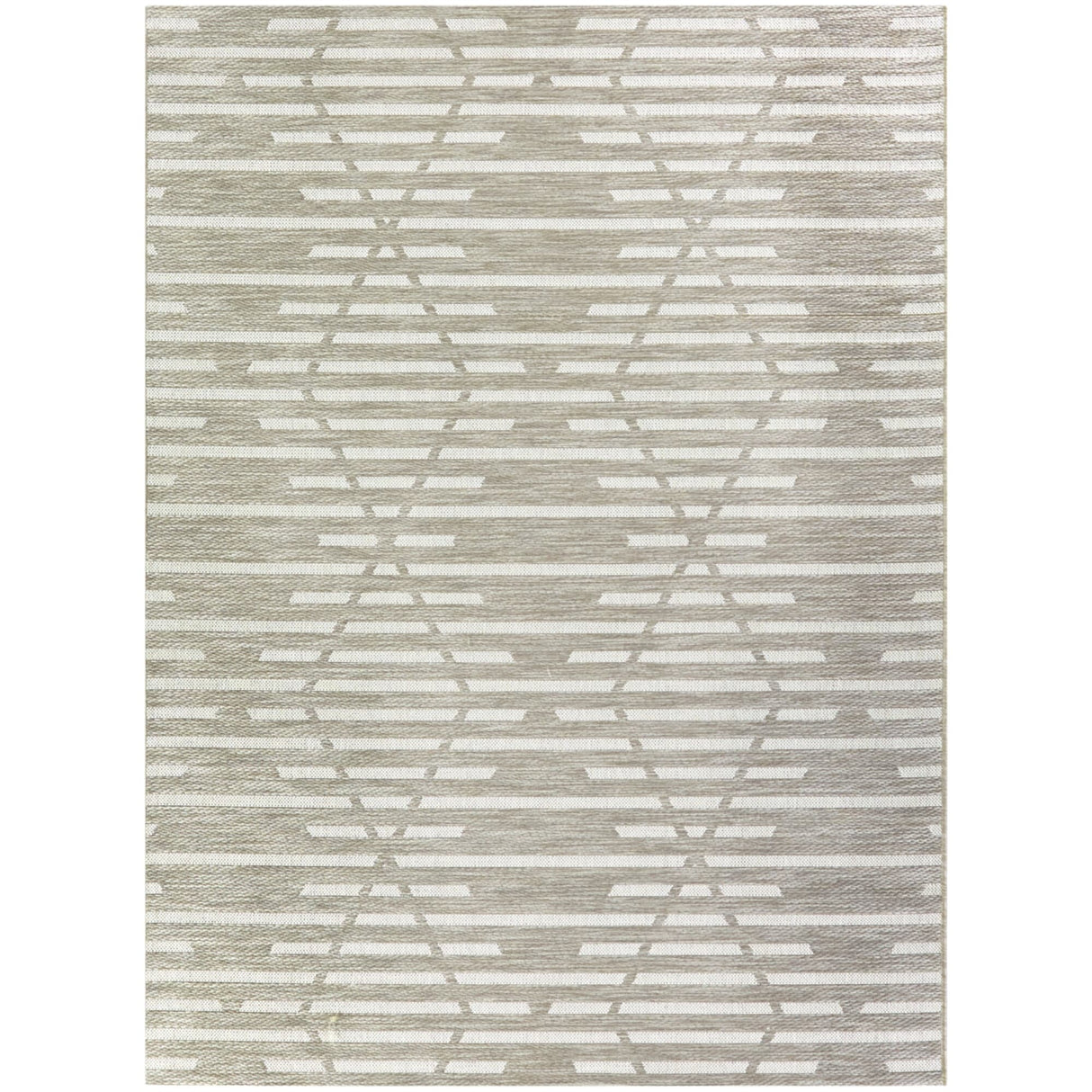 Degas Striped Trellis Indoor/Outdoor Area Rug