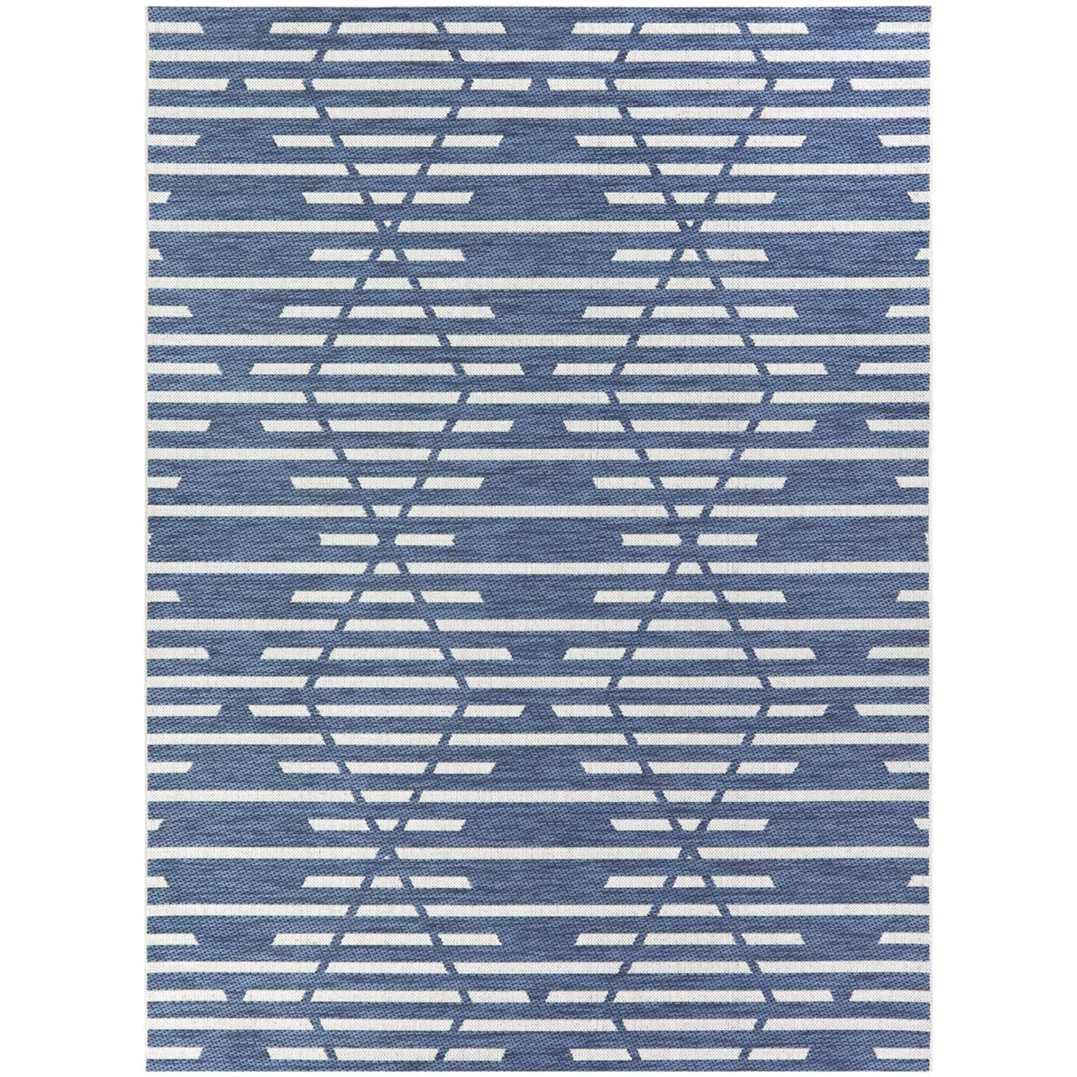 Degas Striped Trellis Indoor/Outdoor Area Rug