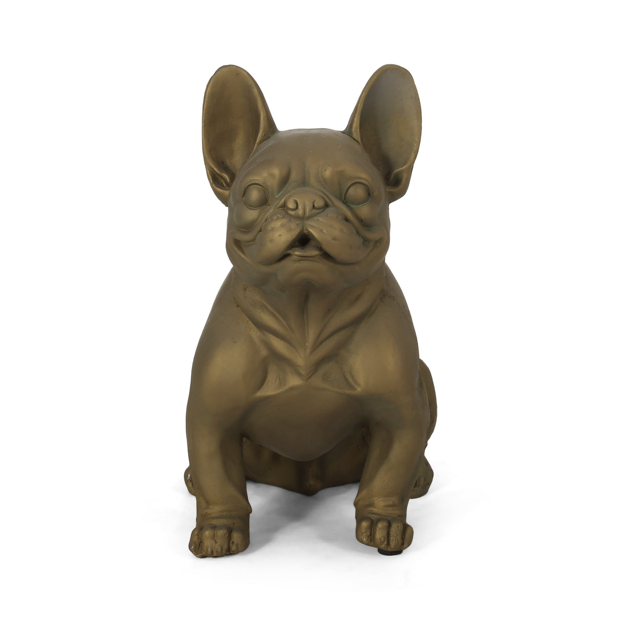 Delamore Outdoor French Bulldog Garden Statue by Christopher Knight Home