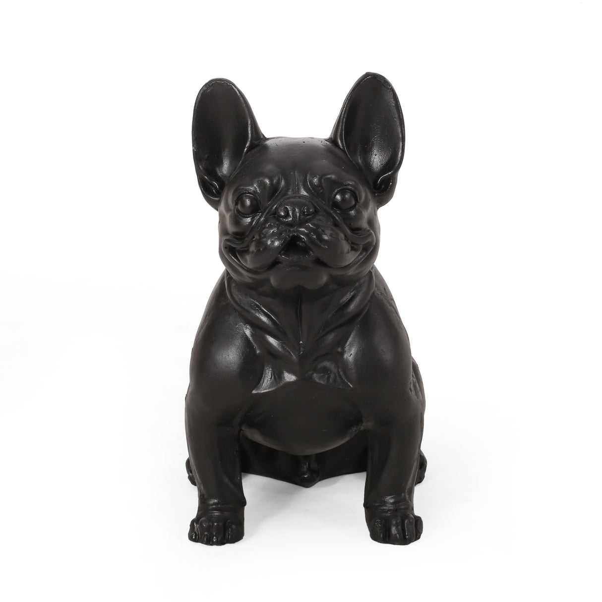 Delamore Outdoor French Bulldog Garden Statue by Christopher Knight Home