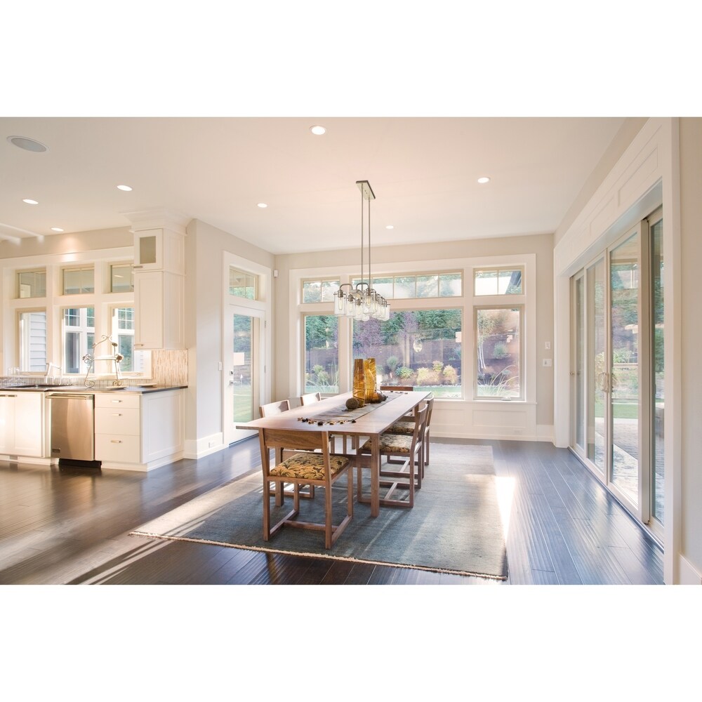 Delaney 8 Light Island/Billiard in Brushed Nickel