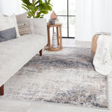 Delano Abstract Gray/ Ivory Area Rug