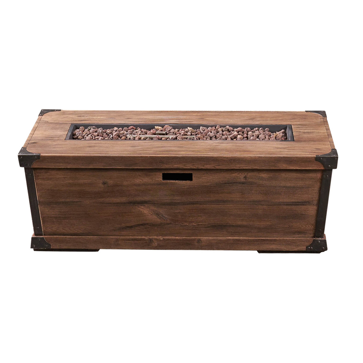 Delany Outdoor 50,000 BTU Lightweight Concrete Rectangular Fire Pit (No Tank Holder) by Christopher Knight Home
