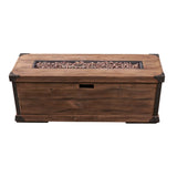 Delany Outdoor 50,000 BTU Lightweight Concrete Rectangular Fire Pit (No Tank Holder) by Christopher Knight Home