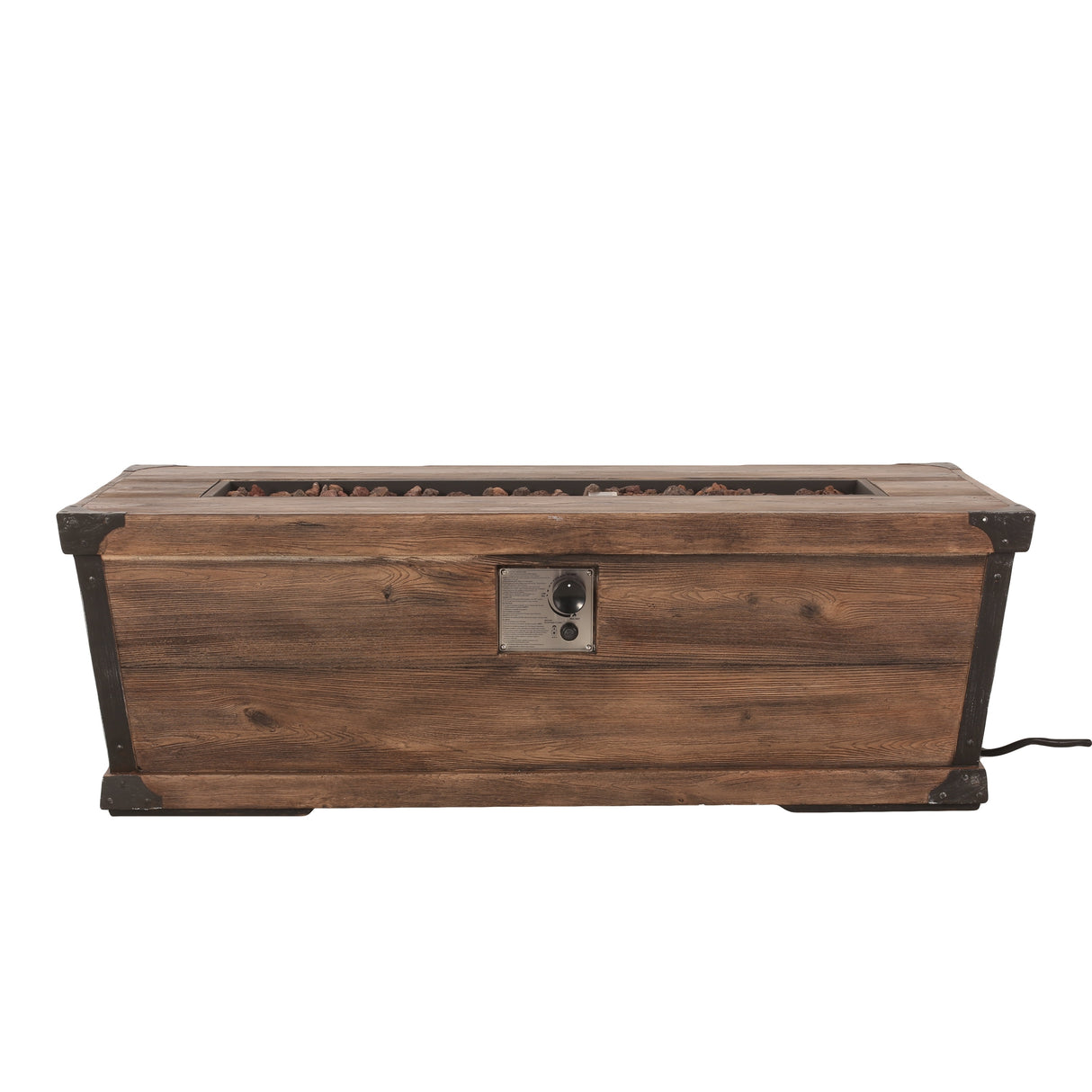 Delany Outdoor 50,000 BTU Lightweight Concrete Rectangular Fire Pit (No Tank Holder) by Christopher Knight Home