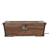 Delany Outdoor 50,000 BTU Lightweight Concrete Rectangular Fire Pit (No Tank Holder) by Christopher Knight Home