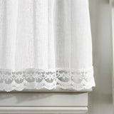 Delicate Lace 3-piece Curtain Tier and Valance Set