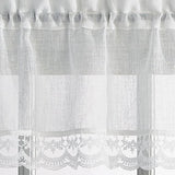 Delicate Lace 3-piece Curtain Tier and Valance Set