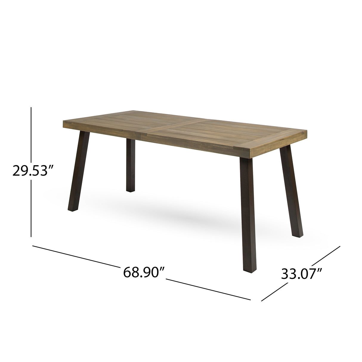 Della Acacia Wood 7-piece Dining Set by Christopher Knight Home