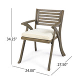 Della Acacia Wood 7-piece Dining Set by Christopher Knight Home