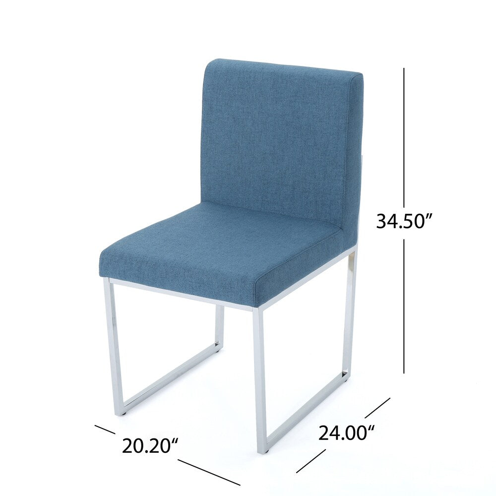 Delma Modern Fabric Dining Chair (Set of 2) by Christopher Knight Home