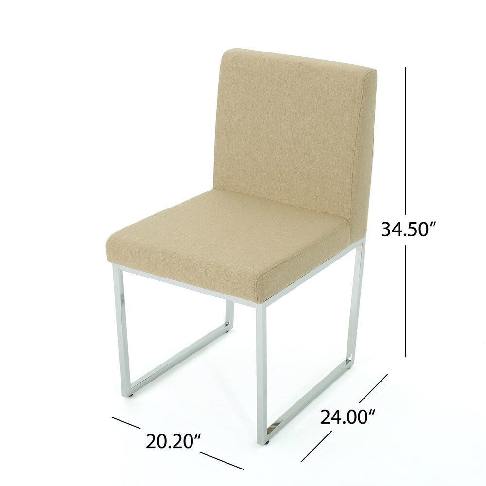 Delma Modern Fabric Dining Chair (Set of 2) by Christopher Knight Home