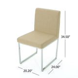 Delma Modern Fabric Dining Chair (Set of 2) by Christopher Knight Home