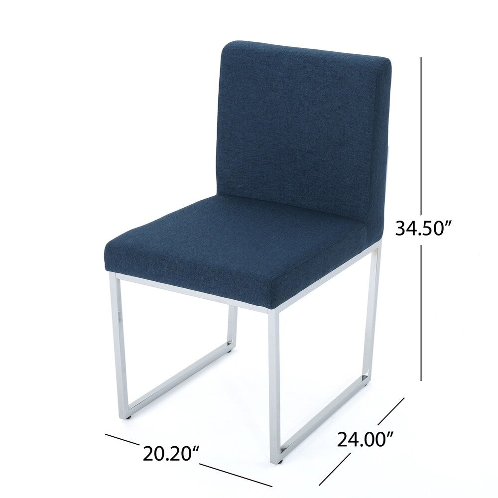 Delma Modern Fabric Dining Chair (Set of 2) by Christopher Knight Home