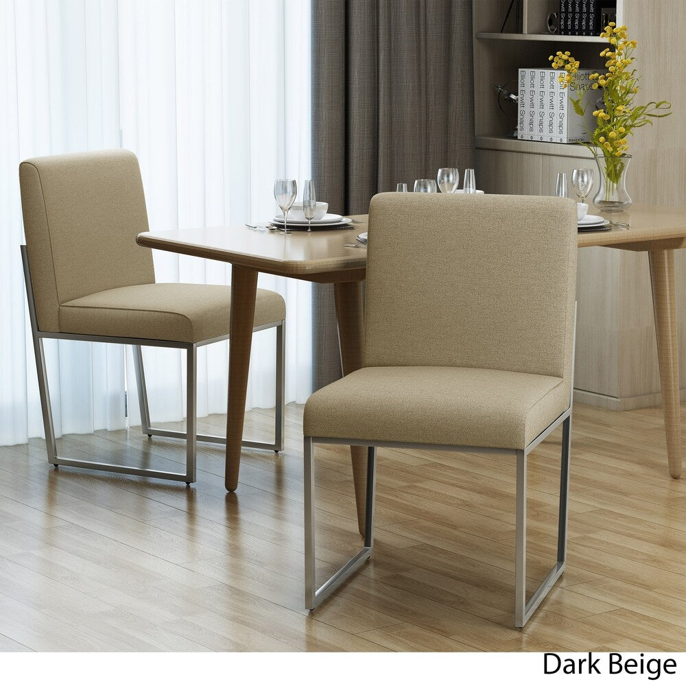 Delma Modern Fabric Dining Chair (Set of 2) by Christopher Knight Home