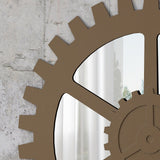 Delmore Industrial Gear Wall Mirror by Christopher Knight Home - N/A