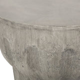 Delphinus Outdoor Contemporary Lightweight Concrete Accent Side Table by Christopher Knight Home - 15.75"W x 15.75"D x 18.00"H