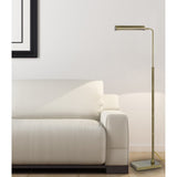 Delray 58" Height Antique Brass Metal Floor Lamp - One Size