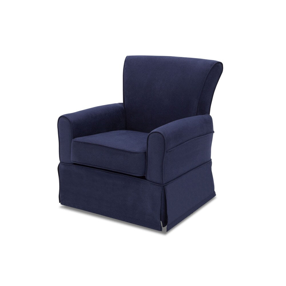 Delta Children Benbridge Nursery Glider Swivel Rocker Chair, Navy