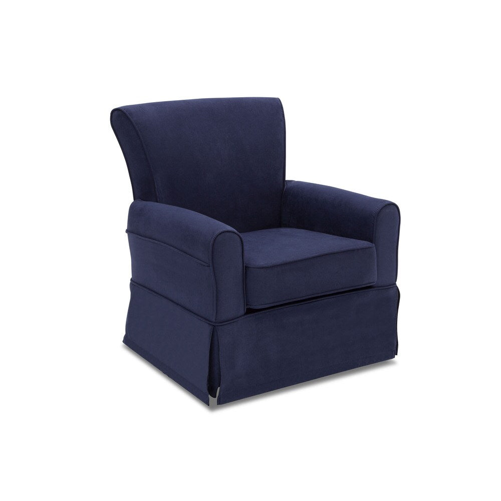 Delta Children Benbridge Nursery Glider Swivel Rocker Chair, Navy