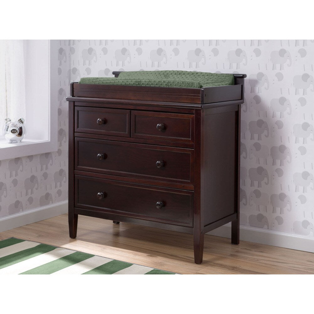 Delta Children Epic Signature 3-Drawer Dresser, Dark Chocolate