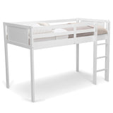 Delta Children Low Twin Loft Bed with Guardrail and Ladder