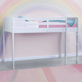Delta Children Low Twin Loft Bed with Guardrail and Ladder